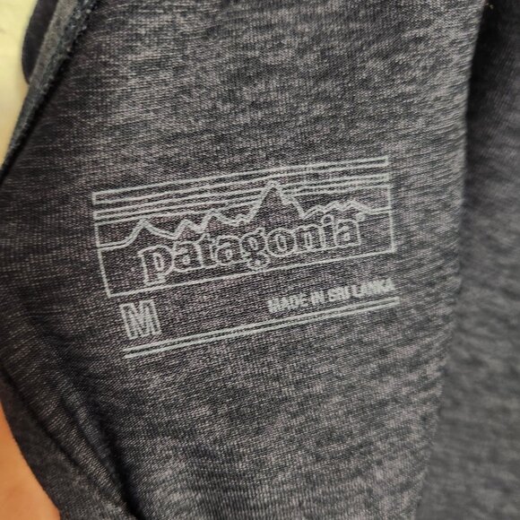 Patagonia Heather Blue Wrap Midi Dress NENA Size Medium - Picture 3 of 5